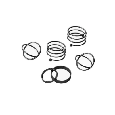 Picture of Trendsetter -Upscale Living -New Punk Finger Rings 6pcs/set Metal Rings for Women Girls- Inventive Choice Preferble - Low Hassle and Maintanance