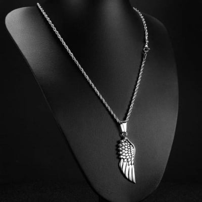 Picture of Understated -Hot Retro Hollow Fashion Spear Pendant for Men Stainless Steel Square Vintage Necklace/Men's Chain/Men's Necklace- Progressively Better