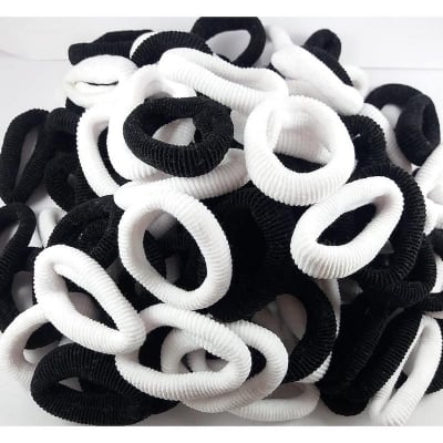 Picture of Black and White Colorful Hair band For women-100 pcs