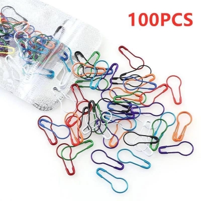 Picture of 100pc Multicolor Small Size Metal Coil less Hijab Safety Pins