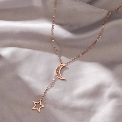 Picture of Star & Moon Pendant Chain jewellery for Women