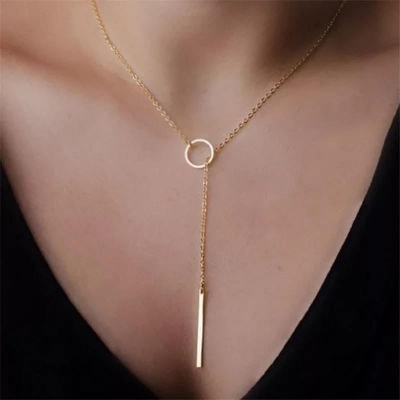 Picture of Latest Design Cute Moon Wave Long Chain Necklace
