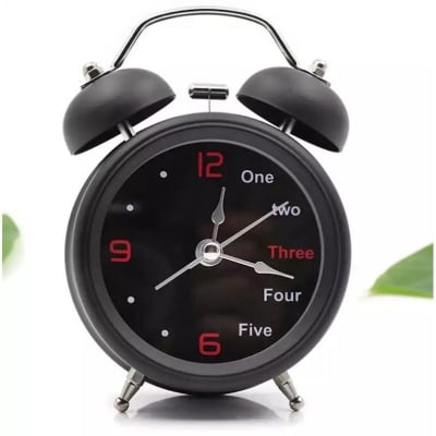 Picture of Small Metal Alarm Bed/Table Clock