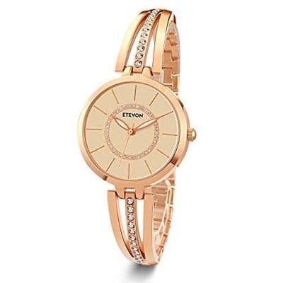 Picture of Rose Analog Quartz Water Resistant Bangle Watch - Watch For Women