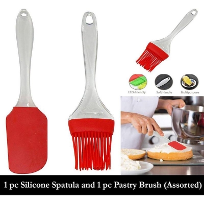 Picture of (2 pcs) Silicon Oil Brush with Silicone Spatula