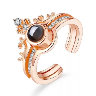 Picture of Romantic 100 Languages ​​I Love You Female 2 Ring