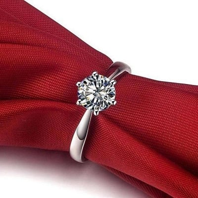 Picture of Silver Finger Ring for Women Silver