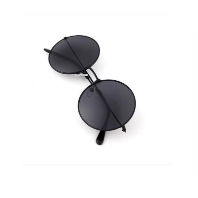 Picture of Vintage Retro Round Men Sunglasses Black