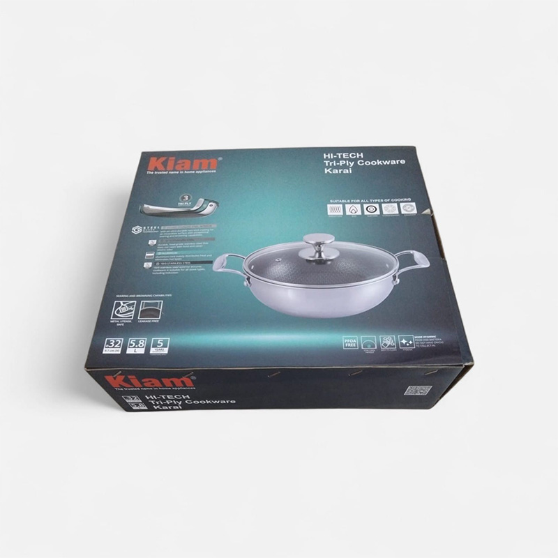 Picture of Kiam Hi-Tech Tri-Ply Cookware Karai – 32 cm (5.8L)