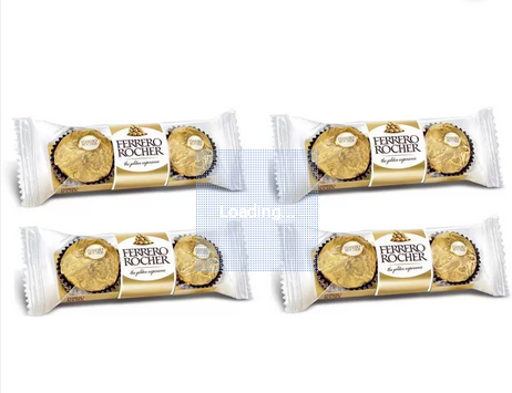 Picture of FERRERO ROCHER T3 Chocolates Imported 37.5gms ( Pack of 4 ) Bars  (4 x 37.5 g)