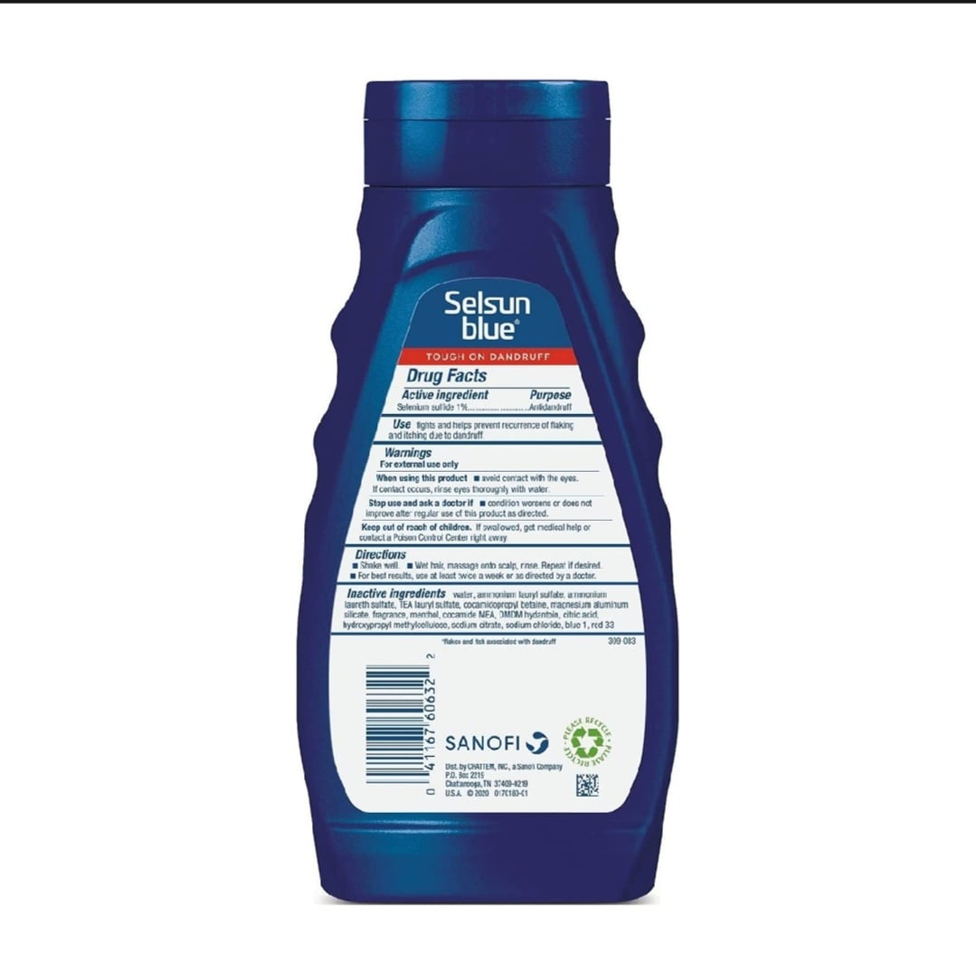Picture of Selsun Blue Medicated Anti-dandruff Shampoo with Menthol,325ml