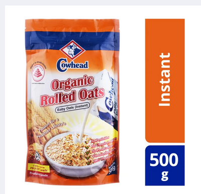 Picture of Cowhead Organic Baby Rolled Instant Oats - 500 gm