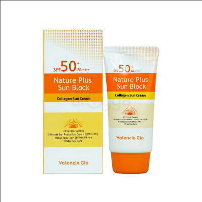 Picture of Valencia Gio Nature Plus Sun Block Collagen Water Resistant Sun Cream SPF 50+ PA+++70ml