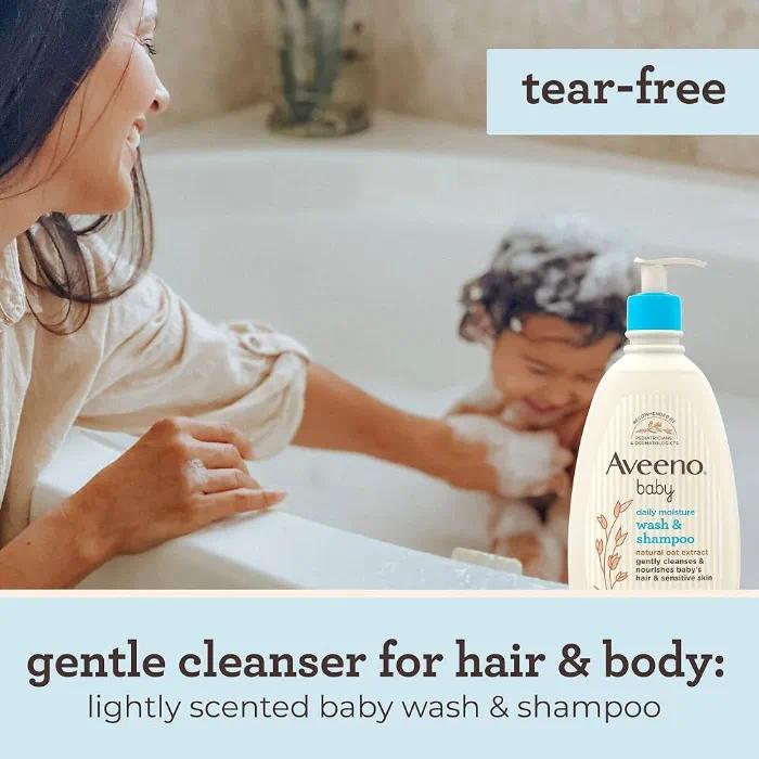 Picture of Aveeno Baby Daily Moisture Wash & Shampoo 354ml
