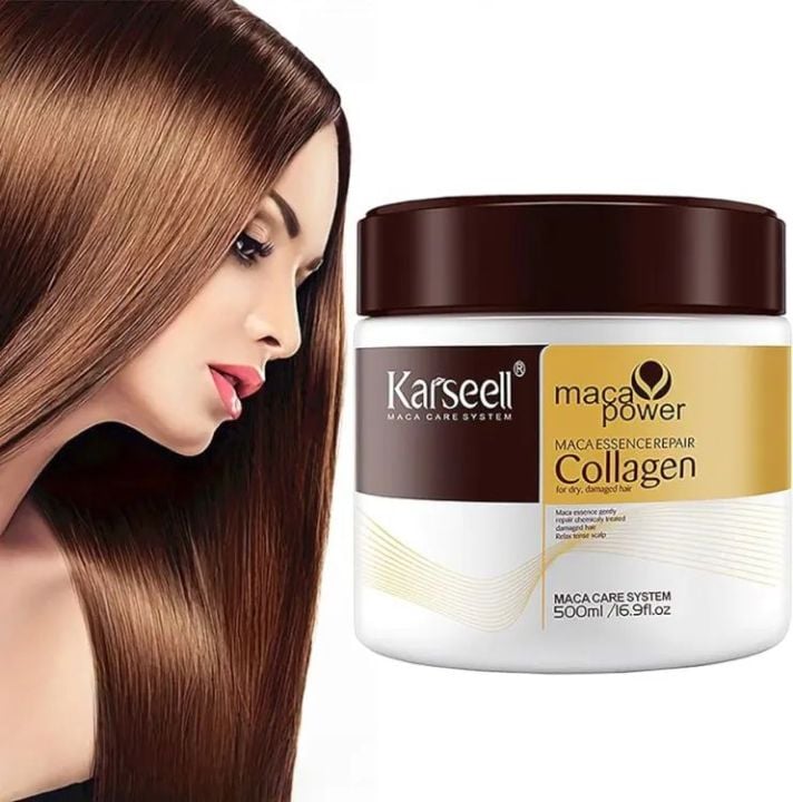 Picture of Karseell Collagen Hair Treatment Deep Repair Conditioning Argan Oil Hair Mask Essence for Dry & Damaged Hair