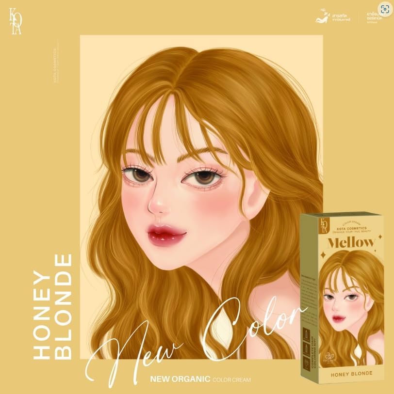 Picture of Kota Cosmetics Hair Color Cream Whisper - (Honey Blonde)