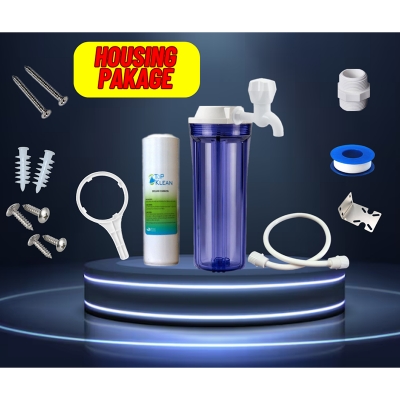 Picture of 10 Inch Water Filter Purifier with all Accessories for Household Iron Removal Water Cartridge Filter (FULL PAKAGE)