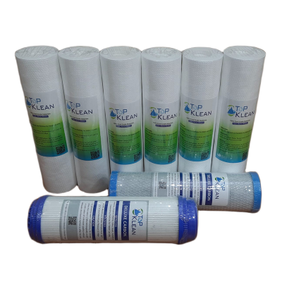 Picture of Sediment Filter PP -6 Pcs, CTO Net Carbon-1 Pcs, UDF Box Carbox-1 Pcs (8 Pcs Package) TOP KLAN BRAND