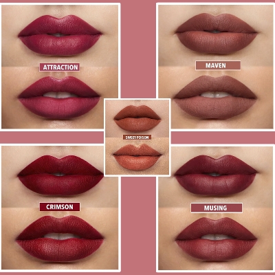 Picture of Sheglam Matte Allure Liquid Lipstick (Crimson)