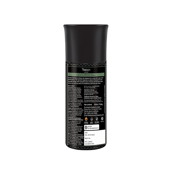 Picture of Yardley London Gentleman Urbane Body Spray for Men - 150ml