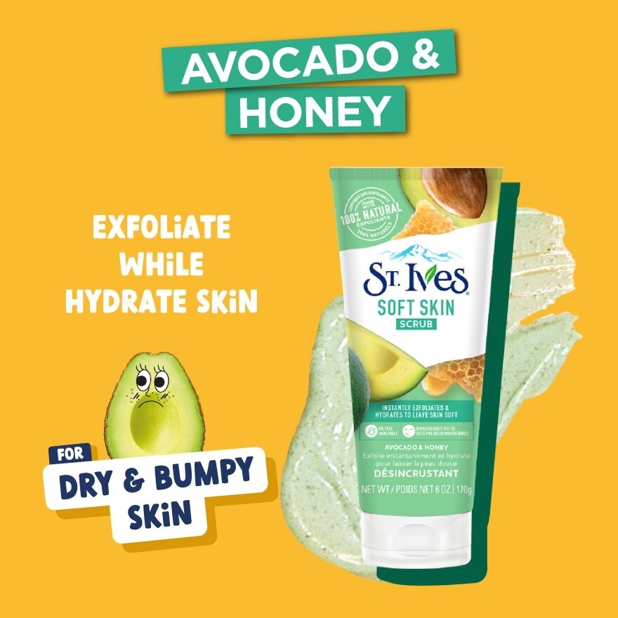 Picture of International USA product ST Ives Soft Skin face scrub - 170 GM
