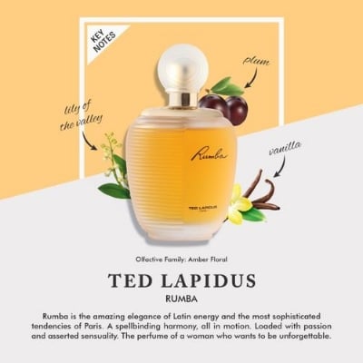 Picture of International UAE product Body perfume Rumba By Ted Lapidus for women -100 ml