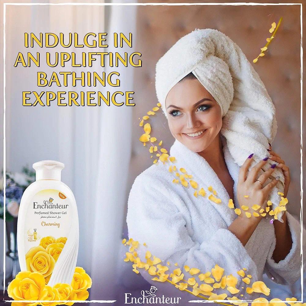 Picture of Enchanteur Charming Shower Gel, Shower Experience With Fine Floral Fragrance, 550 ml