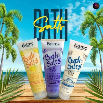 Picture of Fasmc Professional Lemon Bath Salts Body Massage Scrub with Extra Brightening Bath Salts