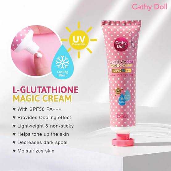 Picture of Cathy Doll SPF 50 Whitening Sunscreen L-glutathione Magic Cream ...60ml