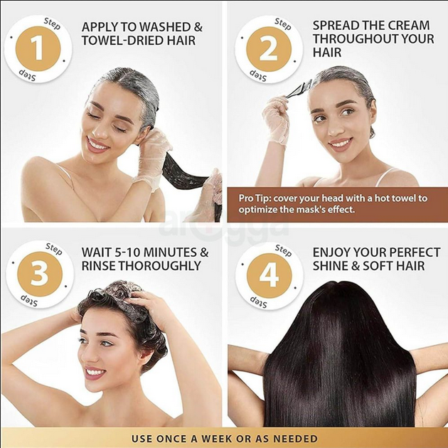 Picture of Karseell Collagen Hair Treatment Collagen Hair Mask Essence for Dry Damaged Hair 500ml