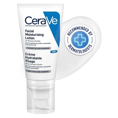 Picture of Cerave PM Facial Moisturising Lotion for Normal to Dry Skin 52ml