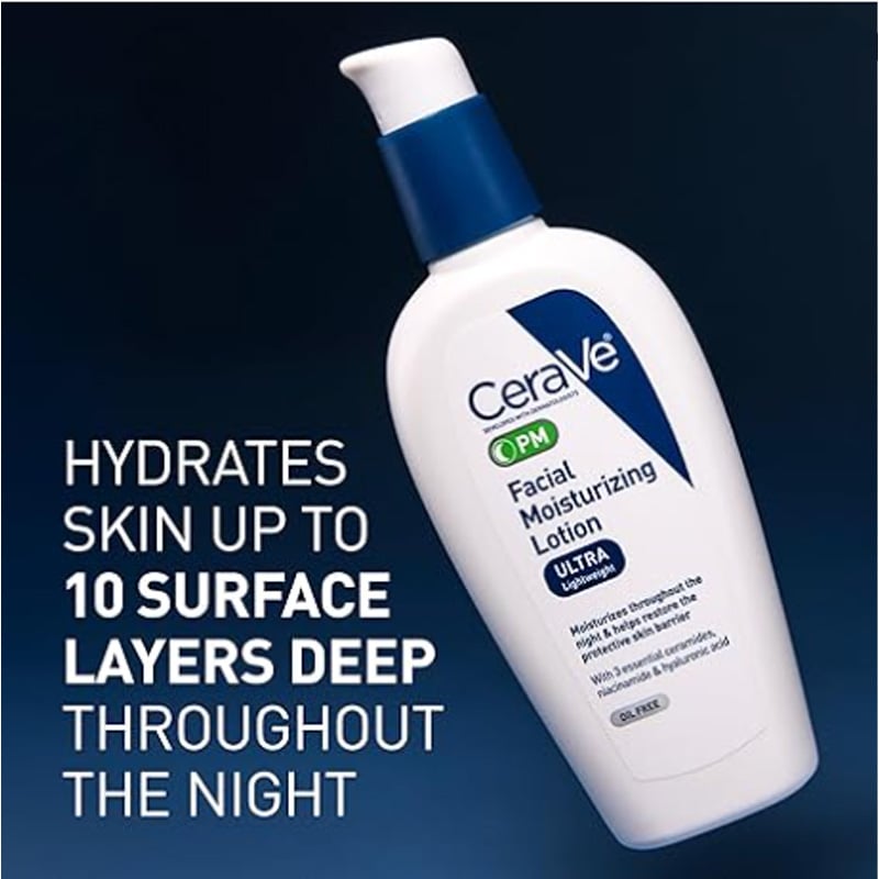 Picture of Cerave PM Facial Moisturizing Lotion For Normal To Dry Skin 89ml