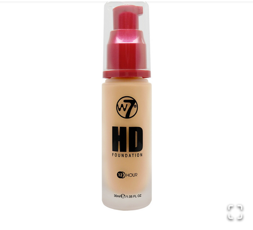 Picture of W7 12 Hour HD Foundation - Honey - 30ml-New Ultra Smooth Full Coverage Formula