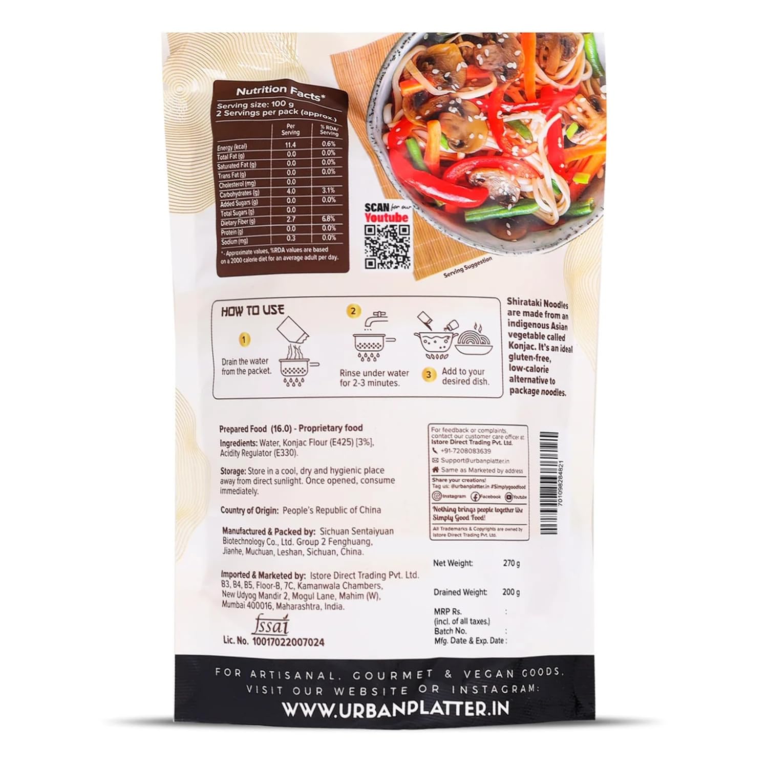 Picture of Urban Platter Shirataki  Noodles