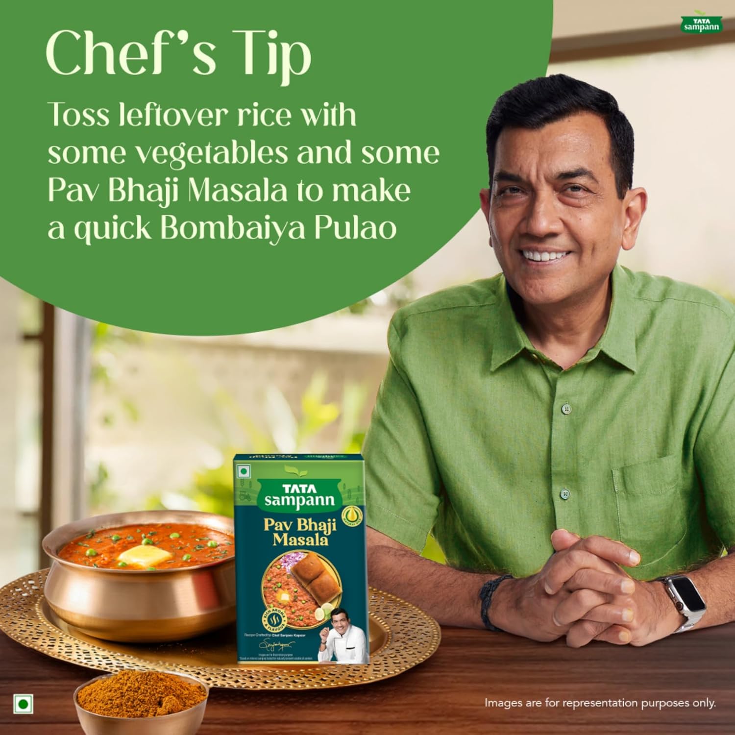 Picture of Tata sampan  pav bhaji masala