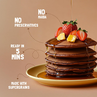 Picture of Slurrp farm millet pancake mix chocolate