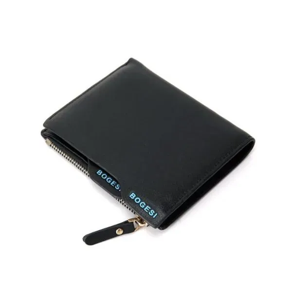 Picture of Bogesi PU leather wallet money bag - Black
