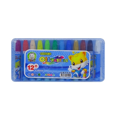 Picture of Oil Pastels 12 Color Environmentally Friendly Non-toxic Crayons