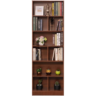 Picture of Bird Twig 6-Shelf Bookcase Beige