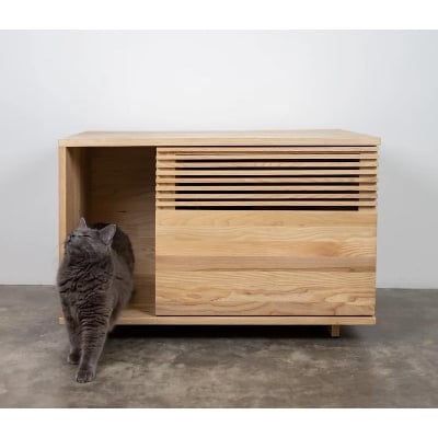 Picture of Cat Litter Box Giveaway 50cm x 50cm x 40cm Brown,3 kg