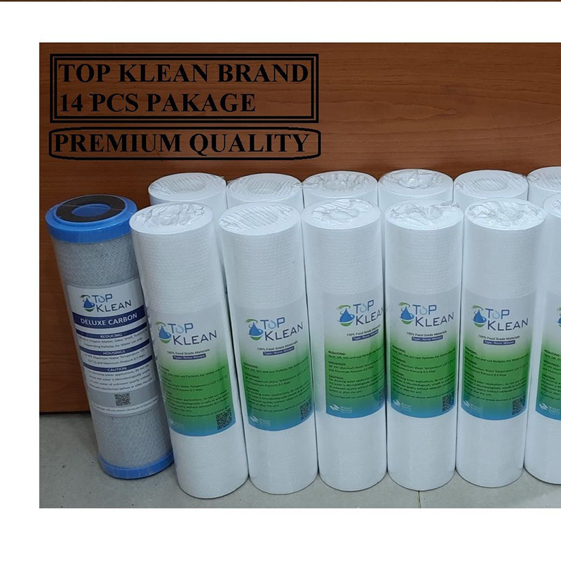 Picture of Sediment Filter PP -12 Pcs, CTO Net Carbon-1 Pcs, UDF Box Carbox-1 Pcs (14 Pcs Package) TOP KLEAN