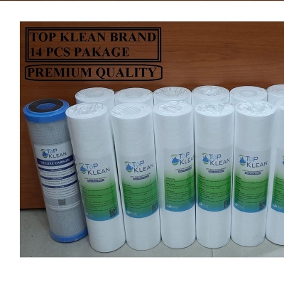 Picture of Sediment Filter PP -12 Pcs, CTO Net Carbon-1 Pcs, UDF Box Carbox-1 Pcs (14 Pcs Package) TOP KLEAN