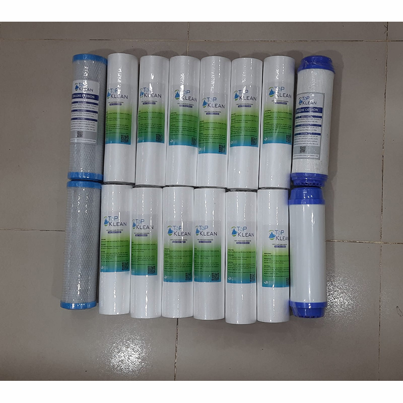 Picture of Sediment Filter PP -12 Pcs, CTO Net Carbon-2 Pcs, UDF Box Carbox-2 Pcs ( 16 Pcs Package) TOP KLEAN