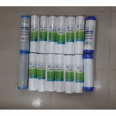 Picture of Sediment Filter PP -12 Pcs, CTO Net Carbon-2 Pcs, UDF Box Carbox-2 Pcs ( 16 Pcs Package) TOP KLEAN