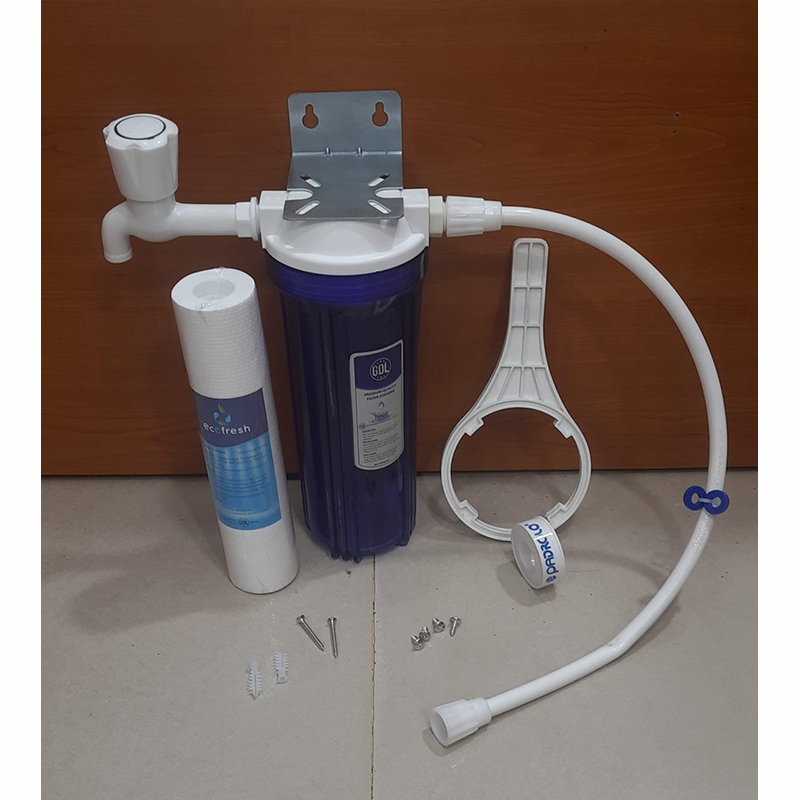 Picture of 10 Inch Water Filter Purifier with all Accessories for Household Iron Removal Water Cartridge Filter (FULL PAKAGE)