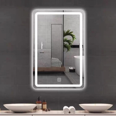 Picture of Premium Quality & Customizable LED Lighting, High Intensity LED Touch Mirror - Rectangle - Copper Free - 18x30 Inch
