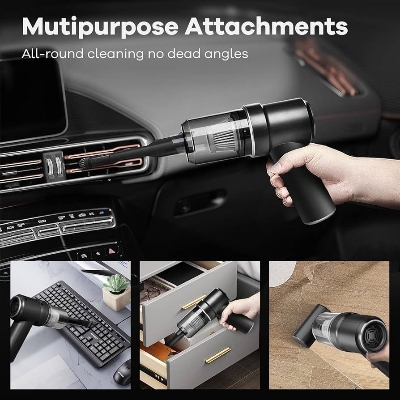 Picture of 7.4V Cordless Vacuum with Dual Fan | MNK SHOP (Black)