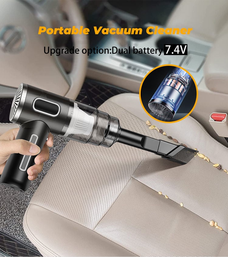 Picture of Car Vacuum with High Suction – USB Charging | MNK SHOP (Black)