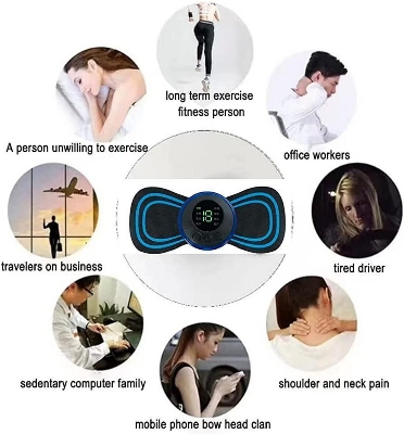 Picture of 8-Mode Neck Massager with USB Charging | MNK SHOP (Black)