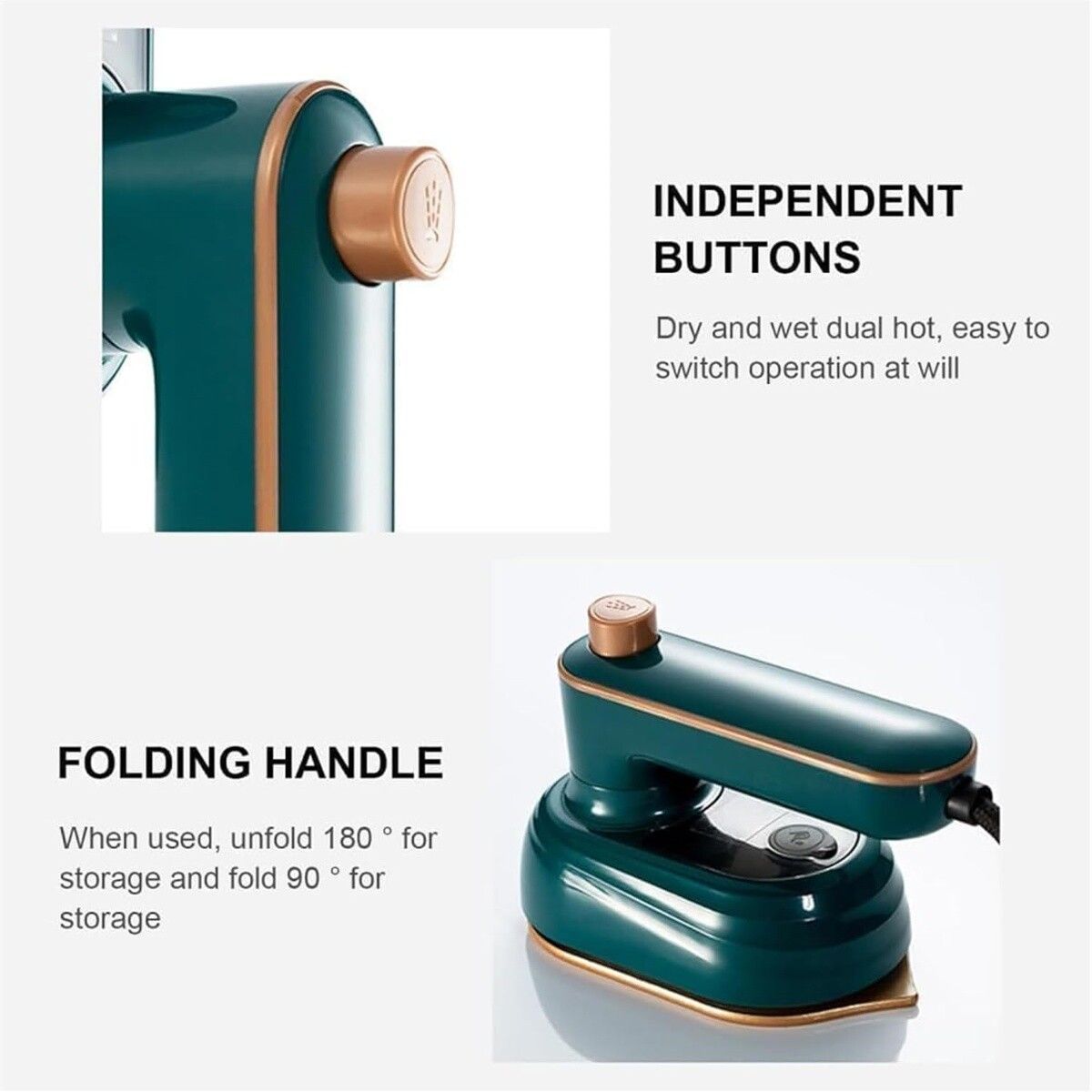 Picture of বাড়ি, ডরম ও ভ্রমণের জন্য স্টিম আয়রন | MNK SHOP (Green)